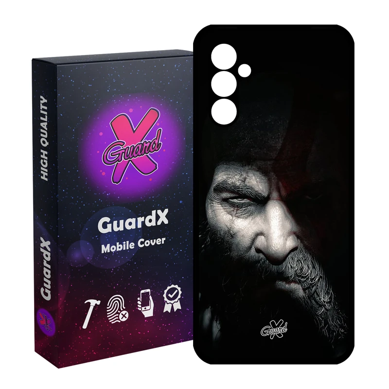 کاور گارد ایکس طرح God of War مدل Glass10418 مناسب برای گوشی موبایل سامسونگ Galaxy A24/A24 4G/M34 5G