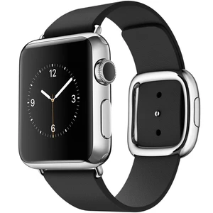 ساعت مچی هوشمند اپل واچ مدل 38mm Stainless Steel Case with Black Modern Buckle