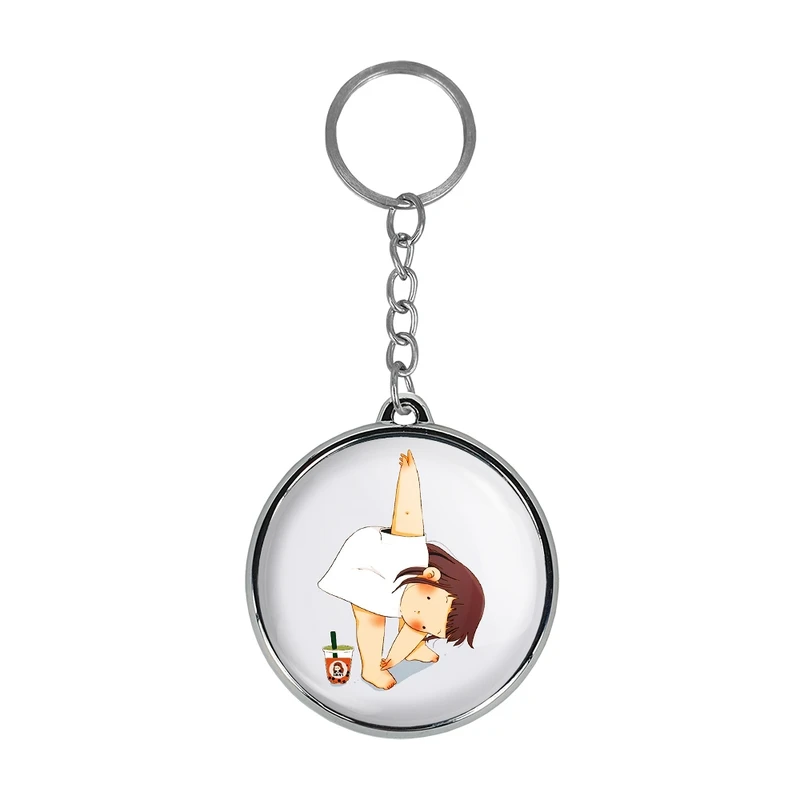 جاکلیدی خندالو طرح دختر ورزشی مدل دوطرفه کد 2877428775