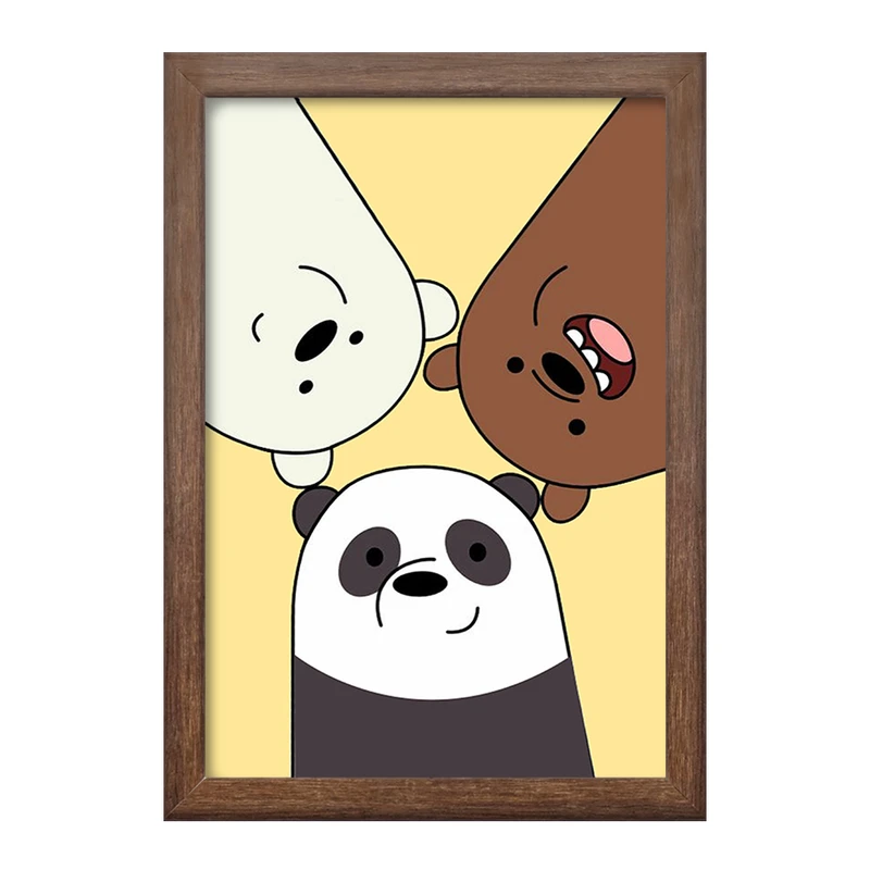 تابلو خندالو طرح انیمیشن سه خرس کله پوک کد 27628