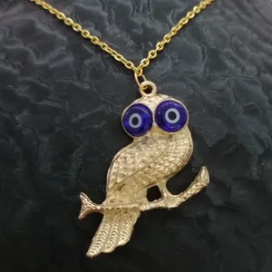 گردنبند دخترانه مدل جغد چشم و نظر کد 60