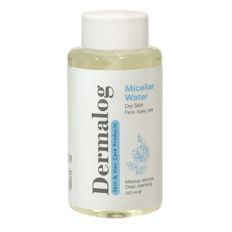 محلول پاک کننده آرایش صورت درمالوگ مدل Micellar حجم 250 میلی لیتر