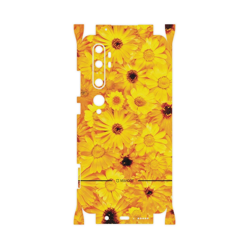 برچسب پوششی ماهوت مدل Yellow-Flower-FullSkin مناسب برای گوشی موبایل شیائومی MI Note 10 Pro