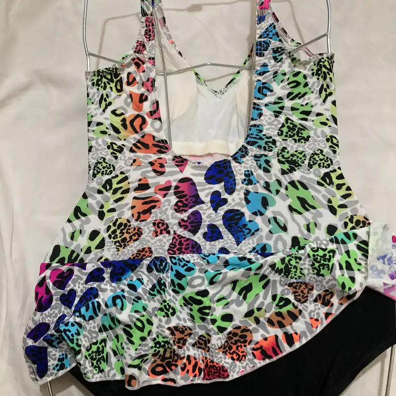 مایو زنانه مدل دامن دار پلنگ بولک