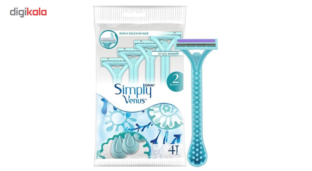 خود تراش ژیلت مدل 2 Simply Venus بسته 4 عددی -  - 5