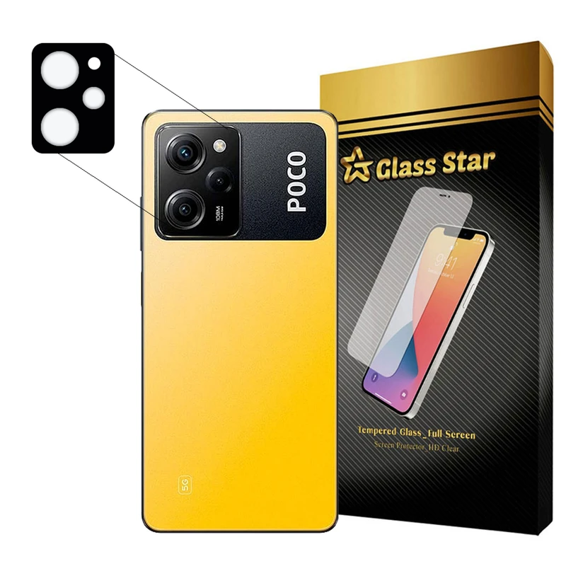 محافظ لنز دوربین گلس استار مدل 5DLENS مناسب برای گوشی موبایل شیائومی Poco X5 Pro