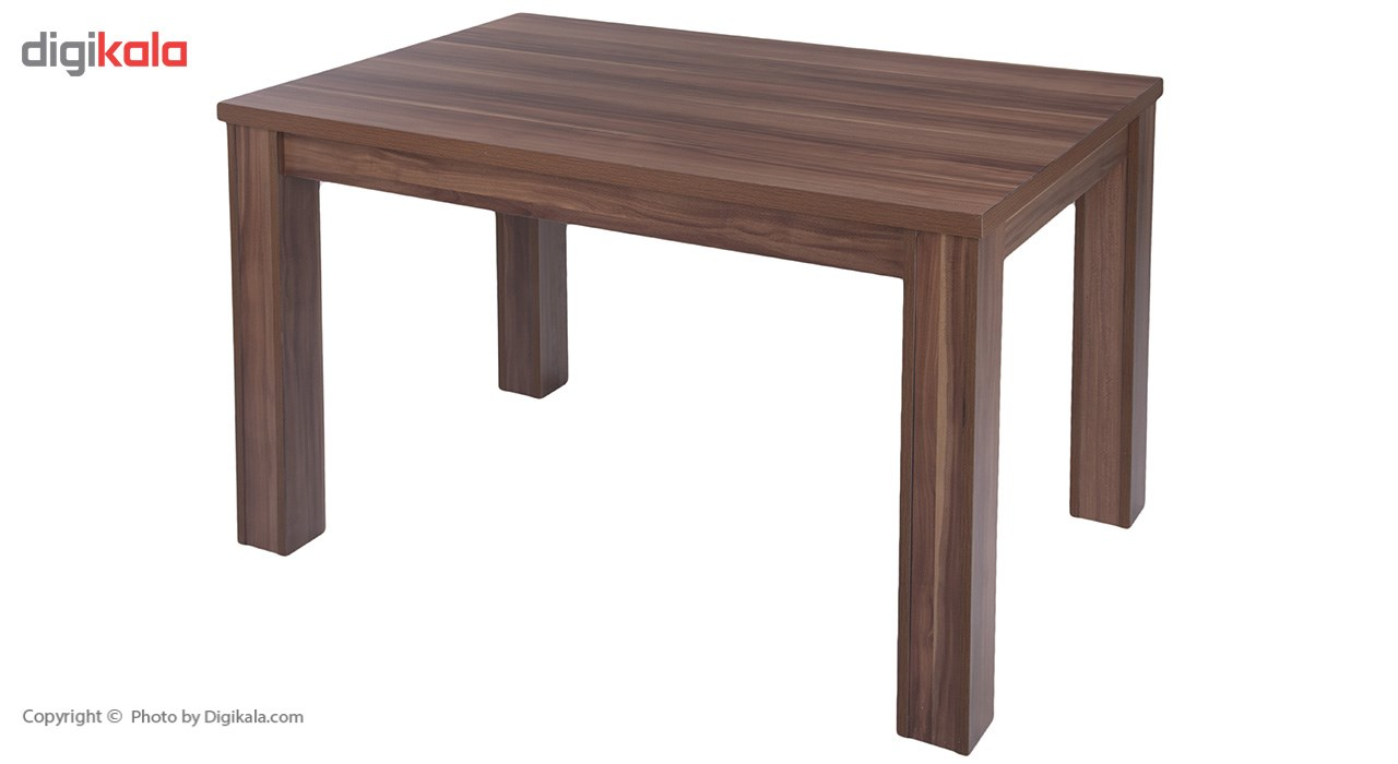 میز ناهار خوری DND مدل میگون- 120x 80 x 74  سانتی متر - قهوه ای روشن