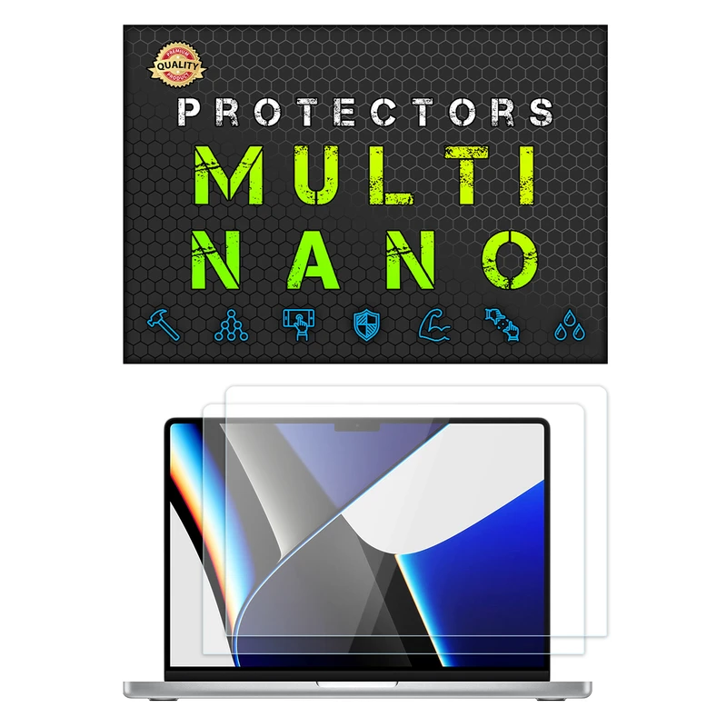 محافظ صفحه نمایش شفاف مولتی نانو مدل X-S2N مناسب برای لپ تاپ اپل MacBook Pro 14 M1 14.2 Inch 2021 بسته دو عددی