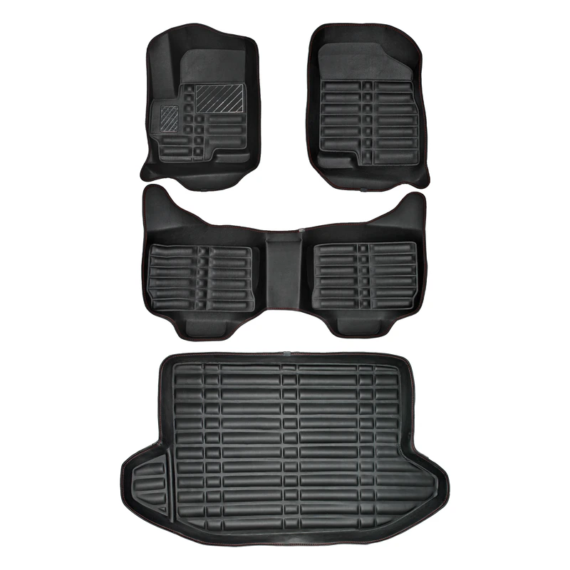 کفپوش پنج بعدی خودرو پانیذ مدل EVA مناسب برای تیگو 5 به همراه کفپوش صندوق