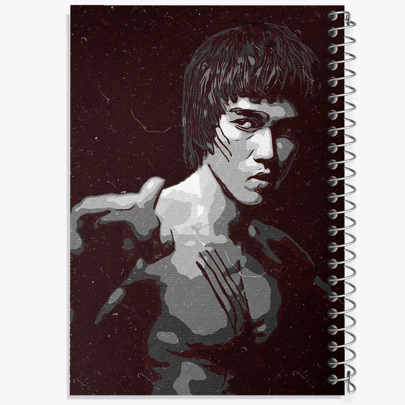 دفتر مشق 50 برگ خندالو طرح بروس لی (Bruce Lee) کد F1789