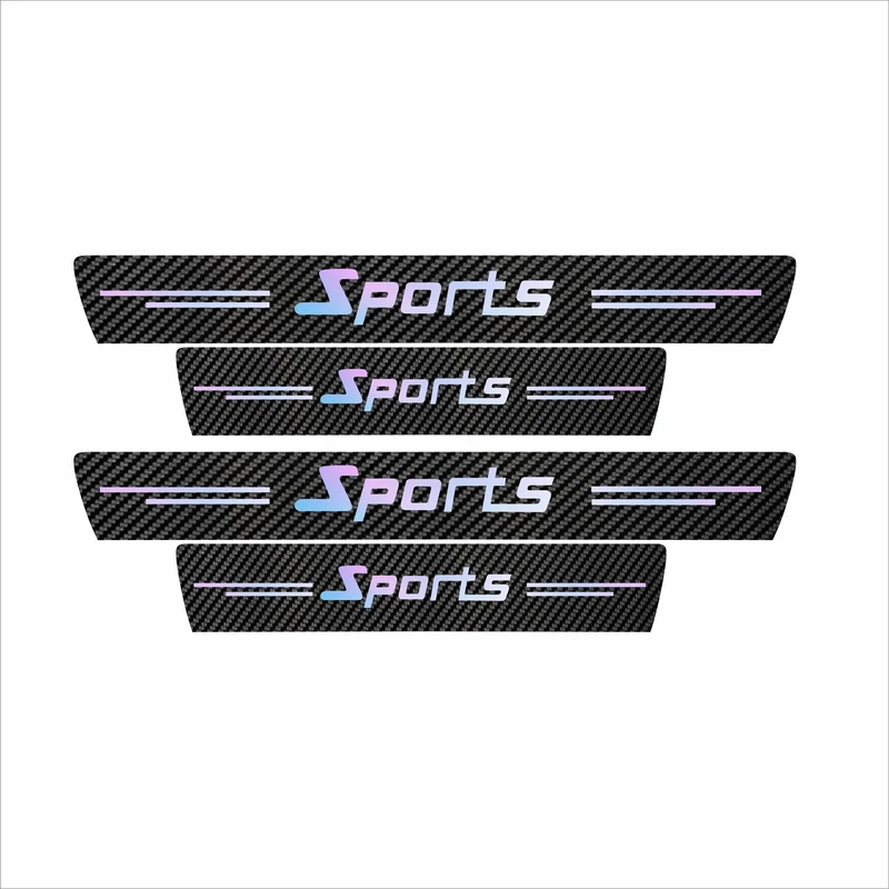 برچسب پارکابی خودرو سولگی مدل کربن کد J11 طرح اسپرت بسته 4 عددی