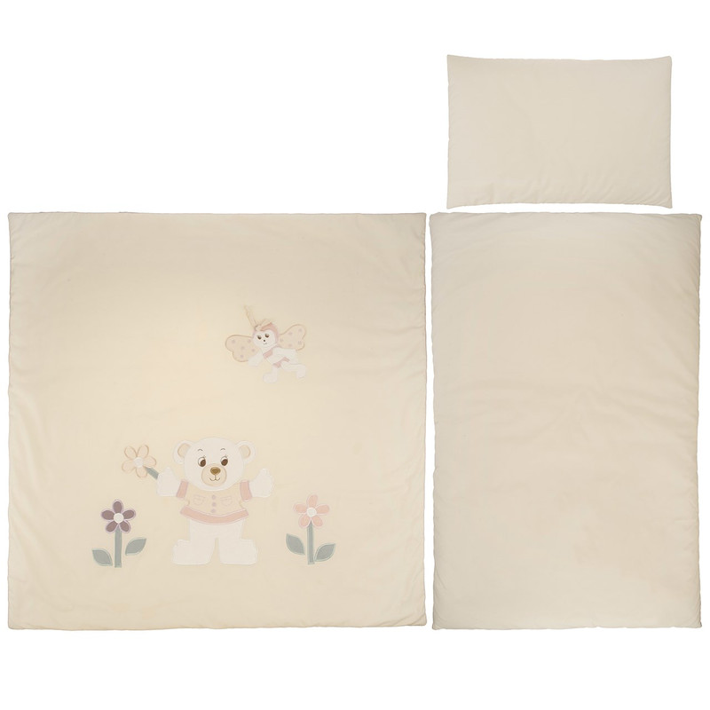 سرویس 3 تکه لحاف کودک مدل Bear And Butterfly