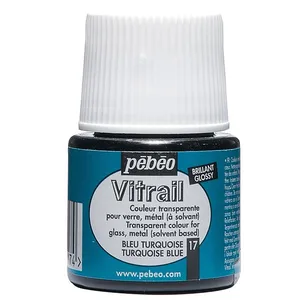 رنگ ویترای پ ب او شفاف مدل Vitrail Turquoise 17 حجم 45 میلی لیتر
