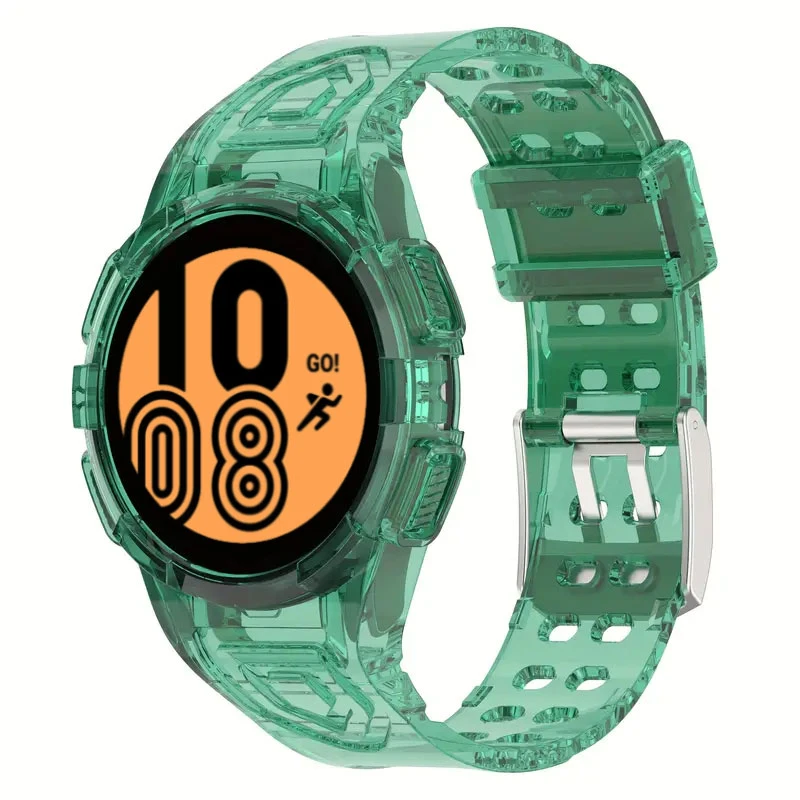 بند مدل Transparent Case and Band مناسب برای ساعت هوشمند سامسونگ Galaxy Watch 4 44mm به همراه کاور