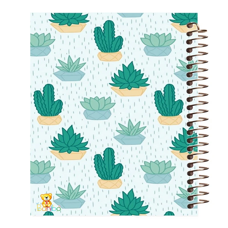 دفتر مشق 100 برگ بانیبو طرح کاکتوس کد 496