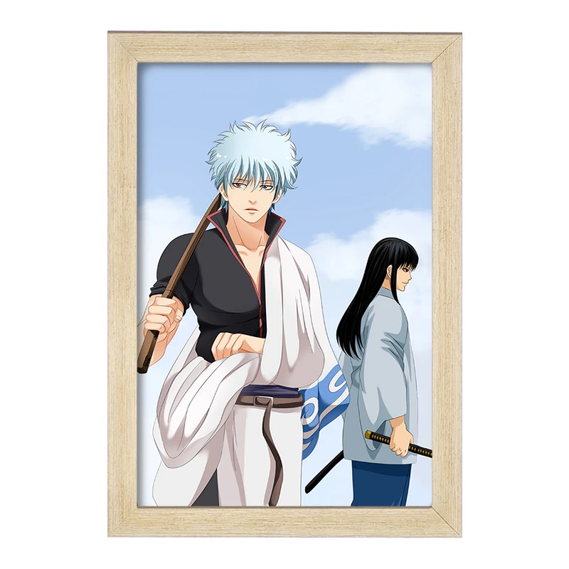 تابلو خندالو مدل گینتوکی و شینوسکه و دوستان انیمه گینتاما  کد 12949