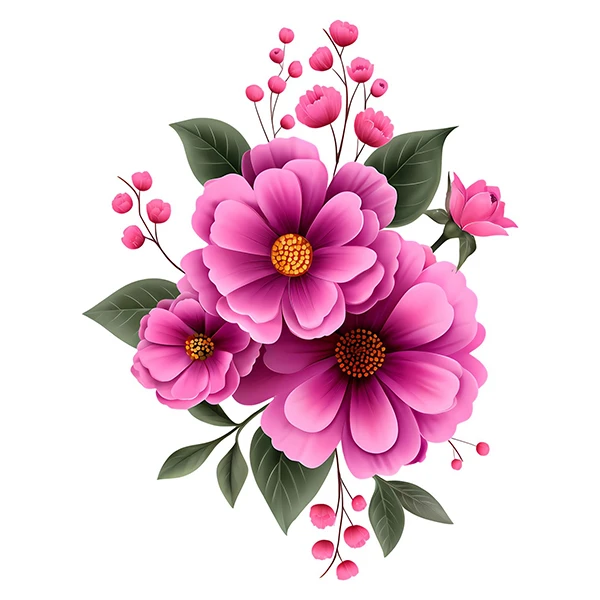 استیکر پارچه و لباس پاد آفرین طرح گل کد 1110