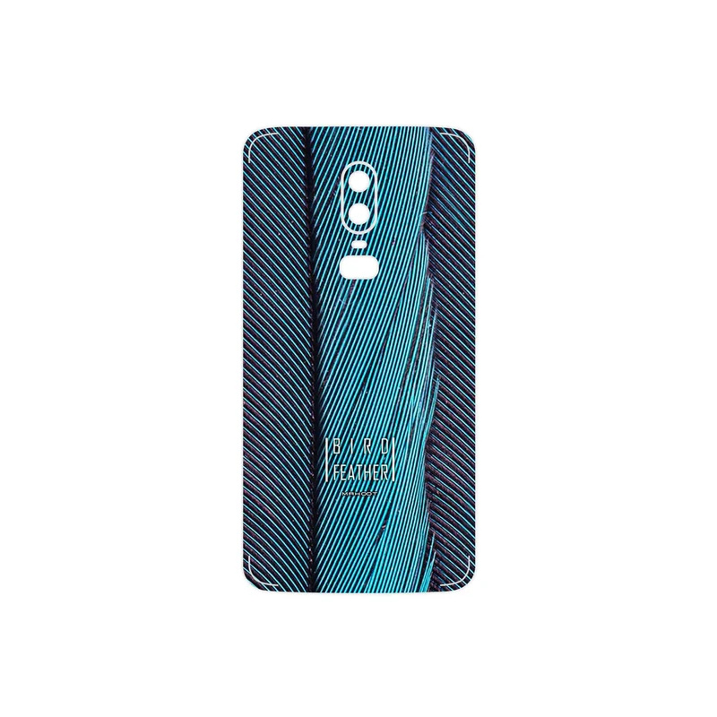 برچسب پوششی ماهوت مدل Turquoise feathers مناسب برای گوشی موبایل وان پلاس 6