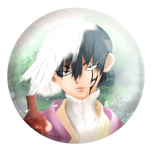 پیکسل خندالو طرح هیوگا انیمه دکتر استون Dr. Stone کد 27496 مدل بزرگ