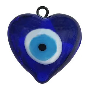 آویز گردنبند مدل چشم و نظر قلب کد AG 420