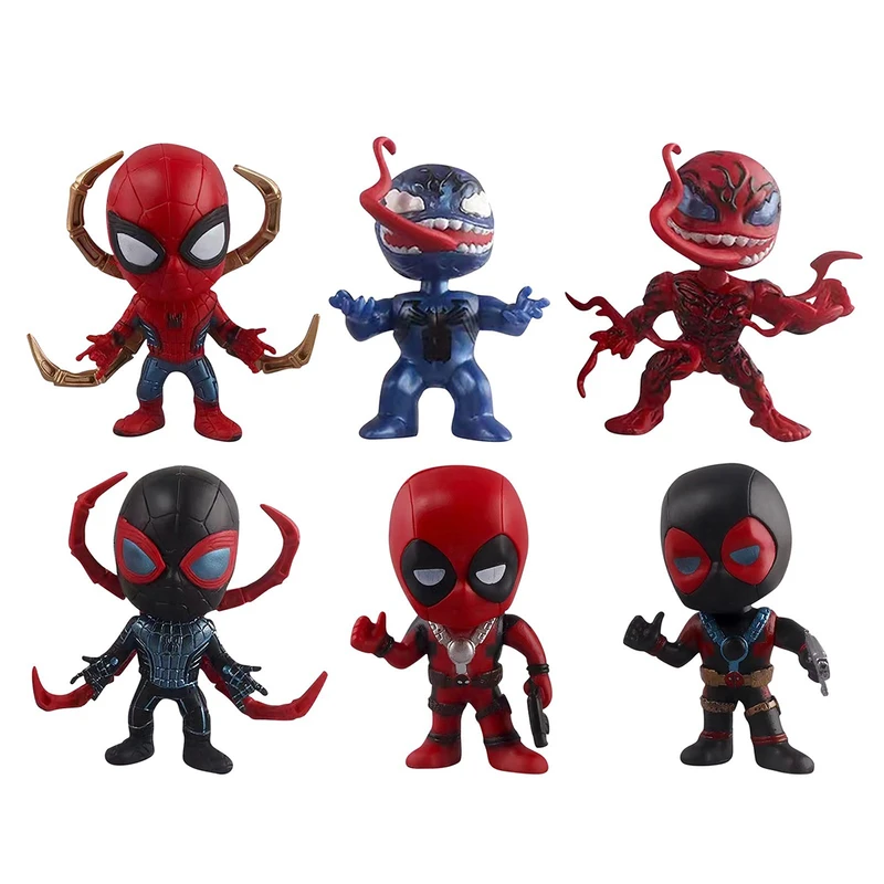 اکشن فیگور طرح اسپایدرمن مدل venom spider مجموعه 6 عددی