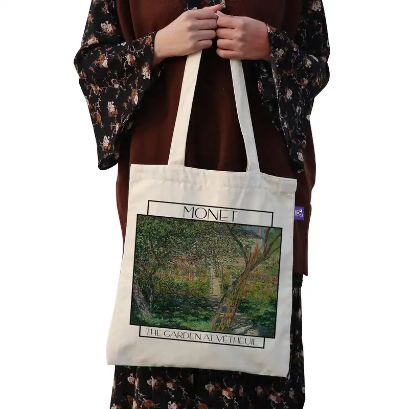 ساک خرید ترمه طراحان ایده مدل باغی در وتول از مونه کد 0202 - L