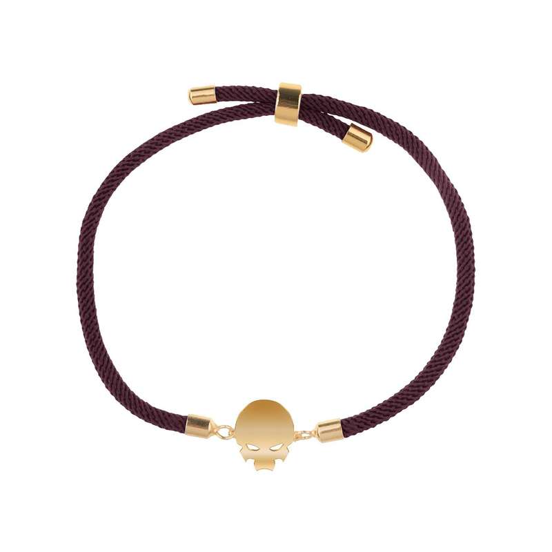 دستبند طلا 18 عیار زنانه مدوپد مدل جمجمه کد D11-10271 دستبند طلا 18 عیار زنانه مدوپد مدل جمجمه کد D11-10271