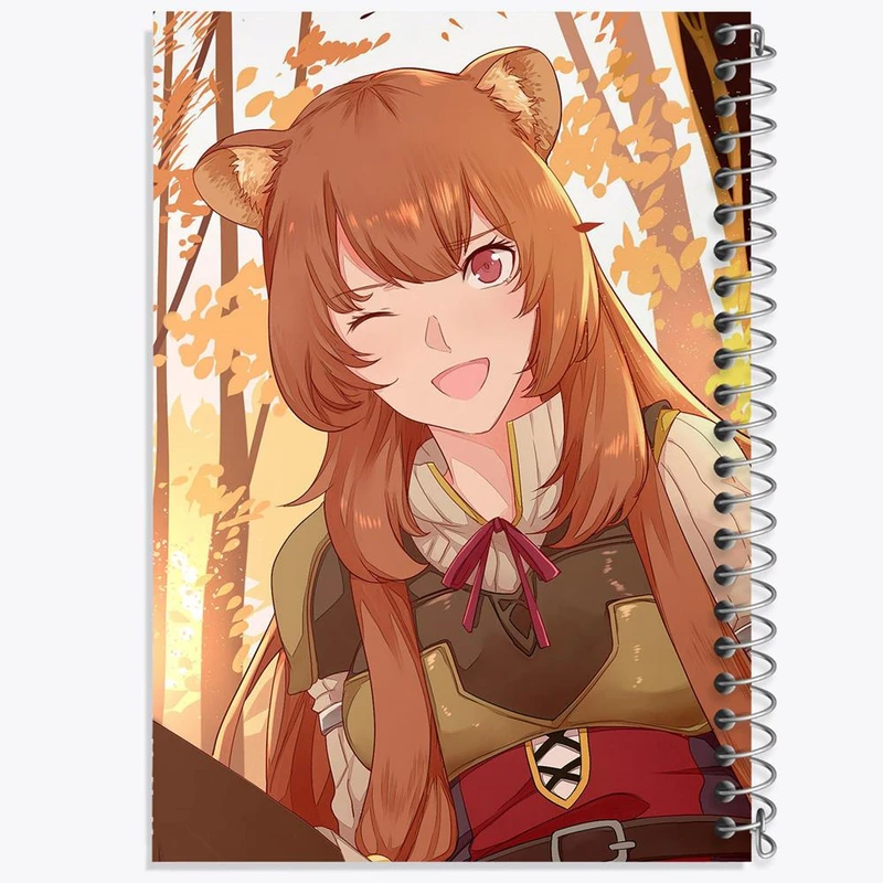 دفتر لیست خرید 50 برگ خندالو طرح رافتالیا انیمه ظهور قهرمان سپر کد 15941