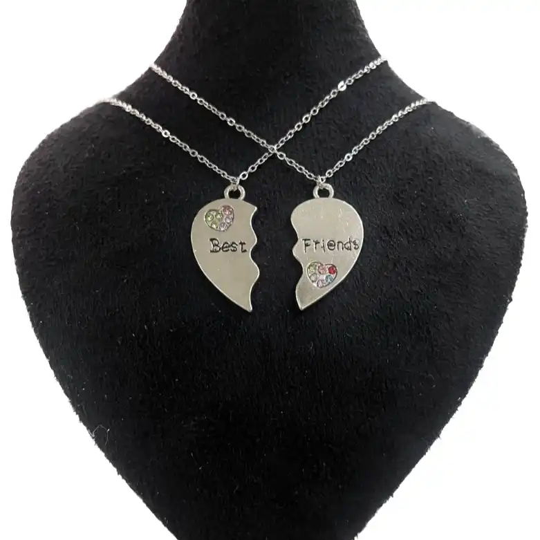 گردنبند زنانه دوستی مدل best friends بسته 2 عددی