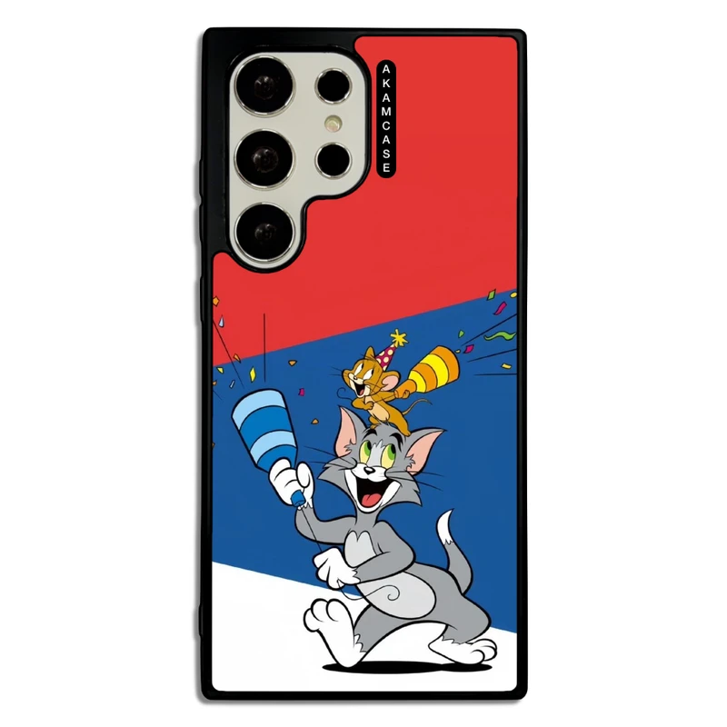 کاور آکام مدل AMC-WSGS23U-TOM & JERRY16 مناسب برای گوشی موبایل سامسونگ Galaxy S23 Ultra