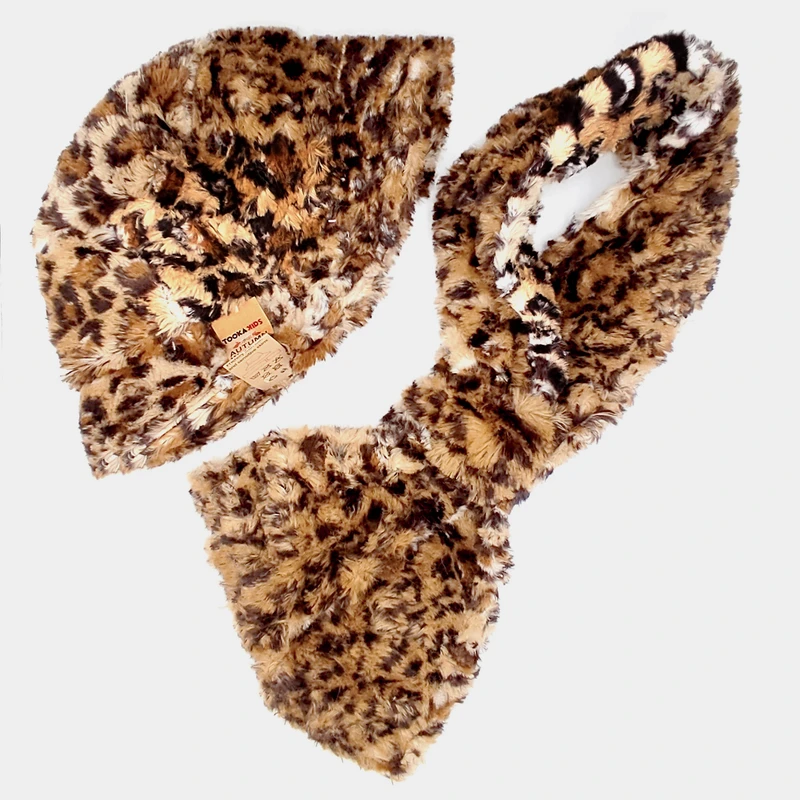 ست کلاه و شال گردن دخترانه مدل کرواتی