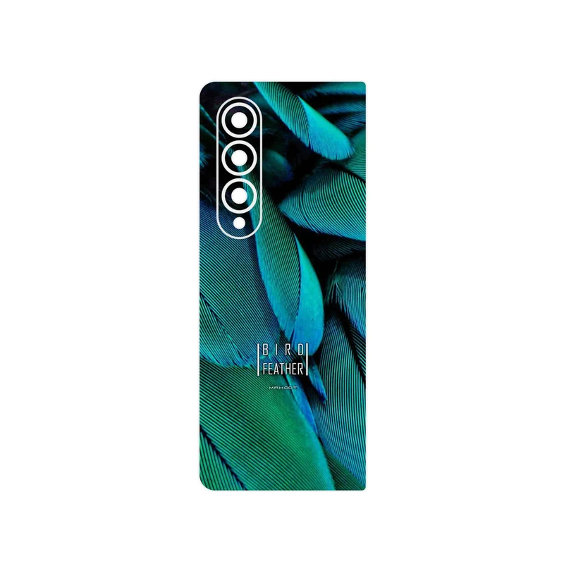 برچسب پوششی ماهوت مدل Green Feather مناسب برای گوشی موبایل سامسونگ Galaxy Z Fold4