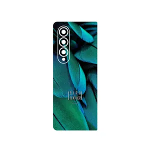 MAHOOT Green Feather Cover Sticker for Samsung Galaxy Z Fold4