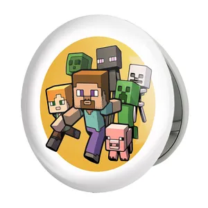 آینه جیبی خندالو طرح بازی ماینکرافت Minecraft مدل تاشو کد 23268 