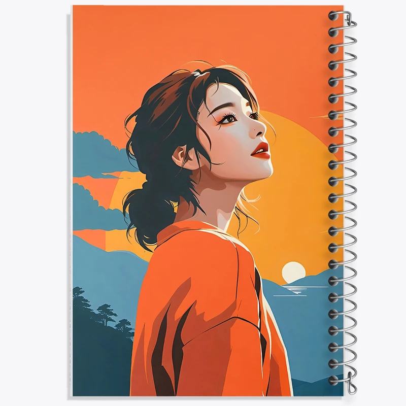 دفتر شطرنجی 50 برگ خندالو طرح دخترانه کد N3804