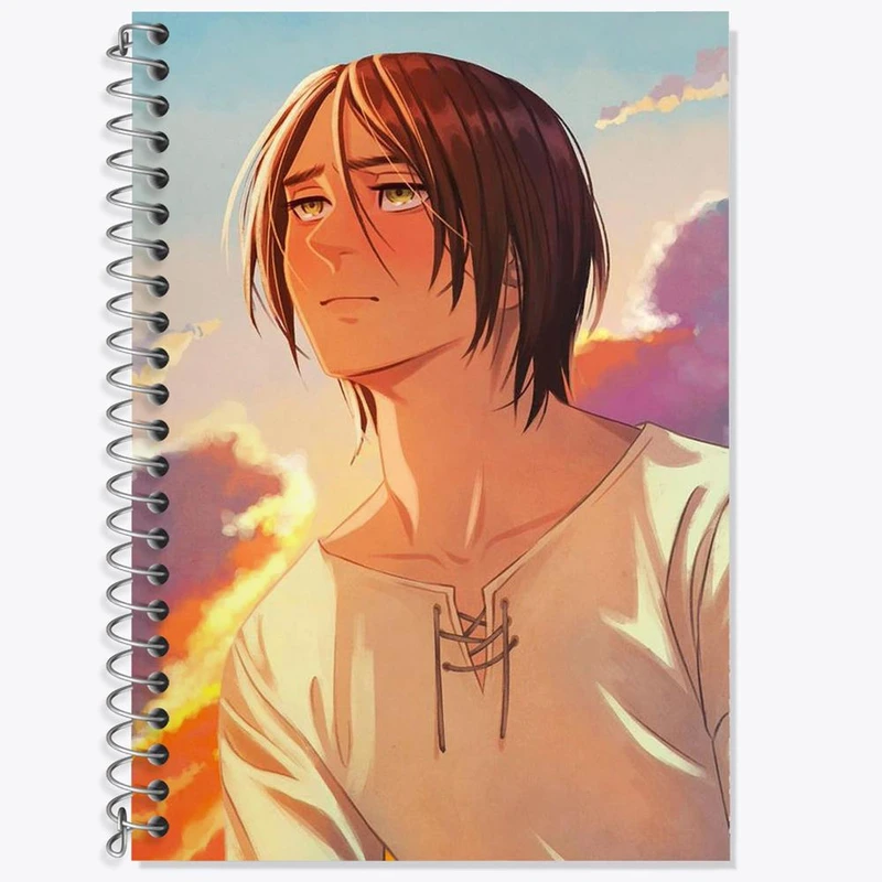 دفتر لغت 50 برگ خندالو مدل ارن یگر انیمه اتک آن تایتان Attack on Titan کد 18540