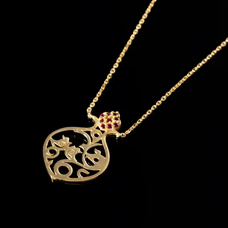 گردنبند طلا 18 عیار زنانه جواهری سون کد 2088