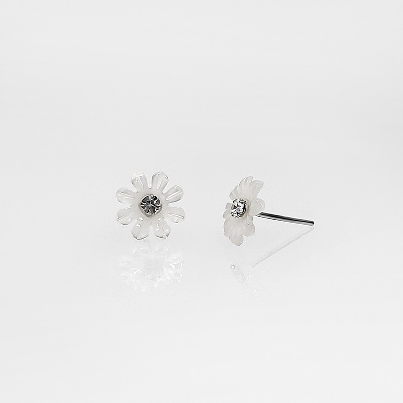 گوشواره نقره زنانه اقلیمه مدل EN510