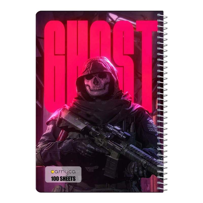 دفتر مشق 100 برگ سیمی کارنیکا طرح کالاف دیوتی Call of Duty کد 89272