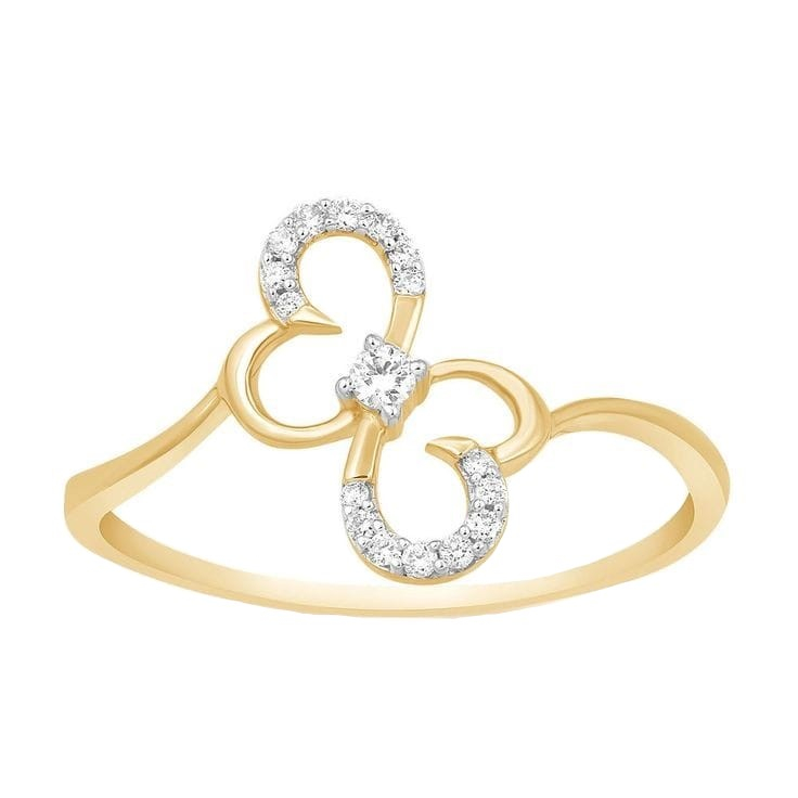   انگشتر طلا 18 عیار زنانه قیراط کد GH581