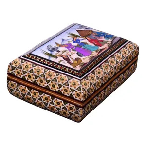 جعبه جواهرات خاتم کاری طرح سرور کد LG-M14