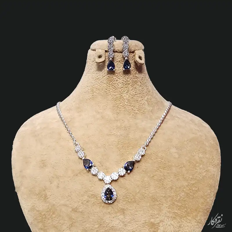 نیم ست نقره زنانه مسعود جلالی نقره کار مدل 30722-1