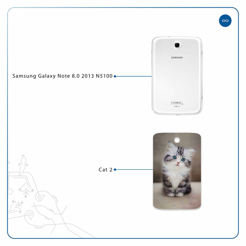 برچسب پوششی ماهوت مدل Cat-2 مناسب برای تبلت سامسونگ Galaxy Note 8.0 2013 N5100