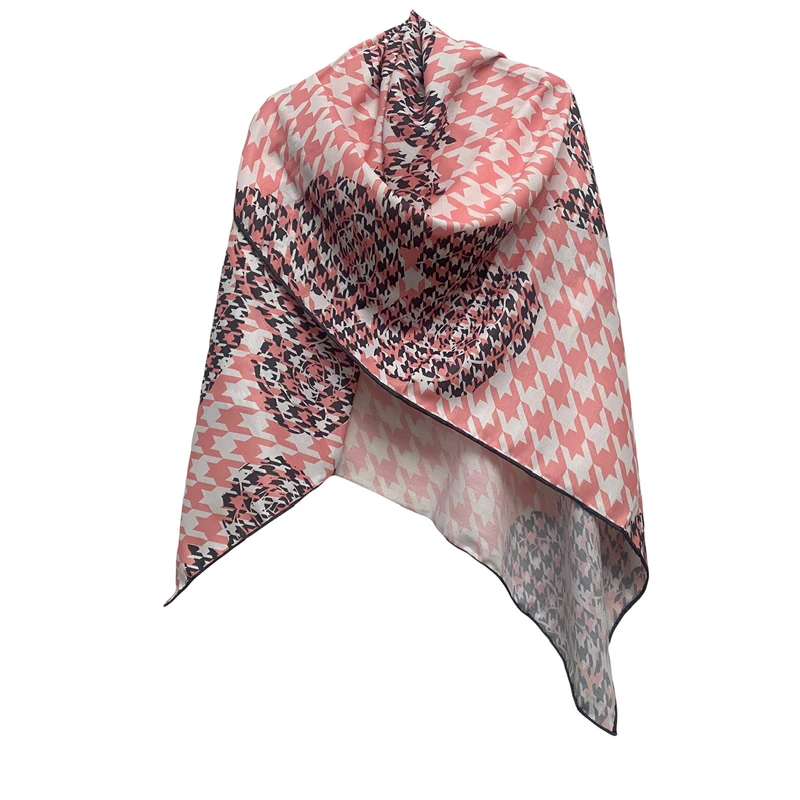 روسری زنانه مدل نخی کجراه پاییزه دست دوز کد 1702