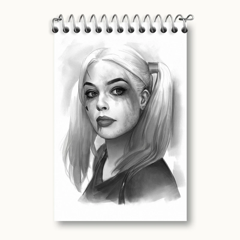 دفتر یادداشت 50 برگ خندالو مدل هارلی کوئین کد F2252