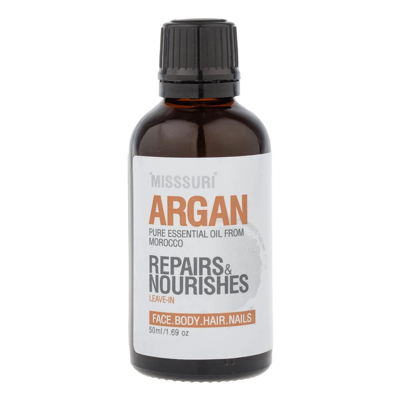روغن آرگان لطافت‌بخش، شاداب‌کننده و درخشان‌کننده میسوری مدل repairs مناسب موهای انواع مو حجم 50 میلی‌لیتر