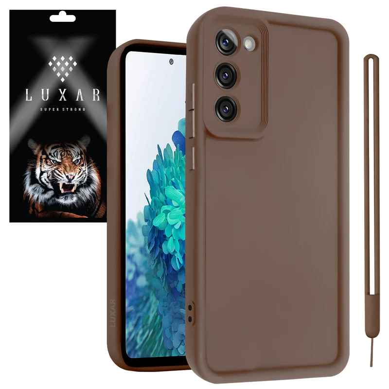 کاور لوکسار مدل s20fe -Puffer band مناسب برای گوشی موبایل سامسونگ Galaxy S20 FE به همراه بند آویز