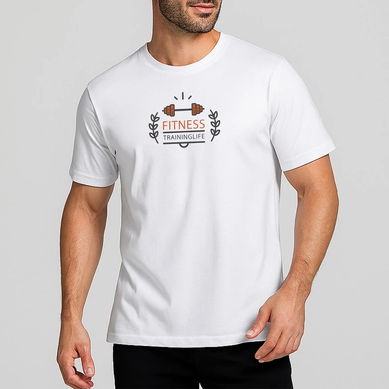 تی‌شرت آستین کوتاه مردانه مدل ورزشی پرانرژی کد 0975