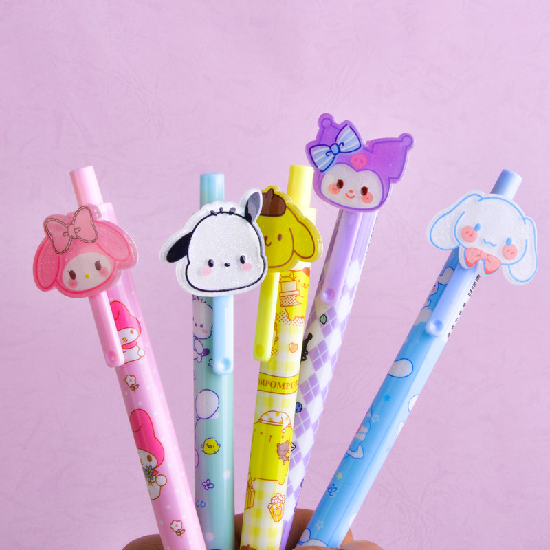 خودکار مدل کلیکی طرح کرومی و ملودی و دوستان بسته 6 عددی