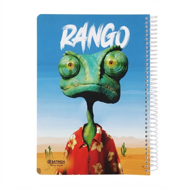 دفتر مشق 50 برگ سیمی سطریچ مدل رنگو Rango